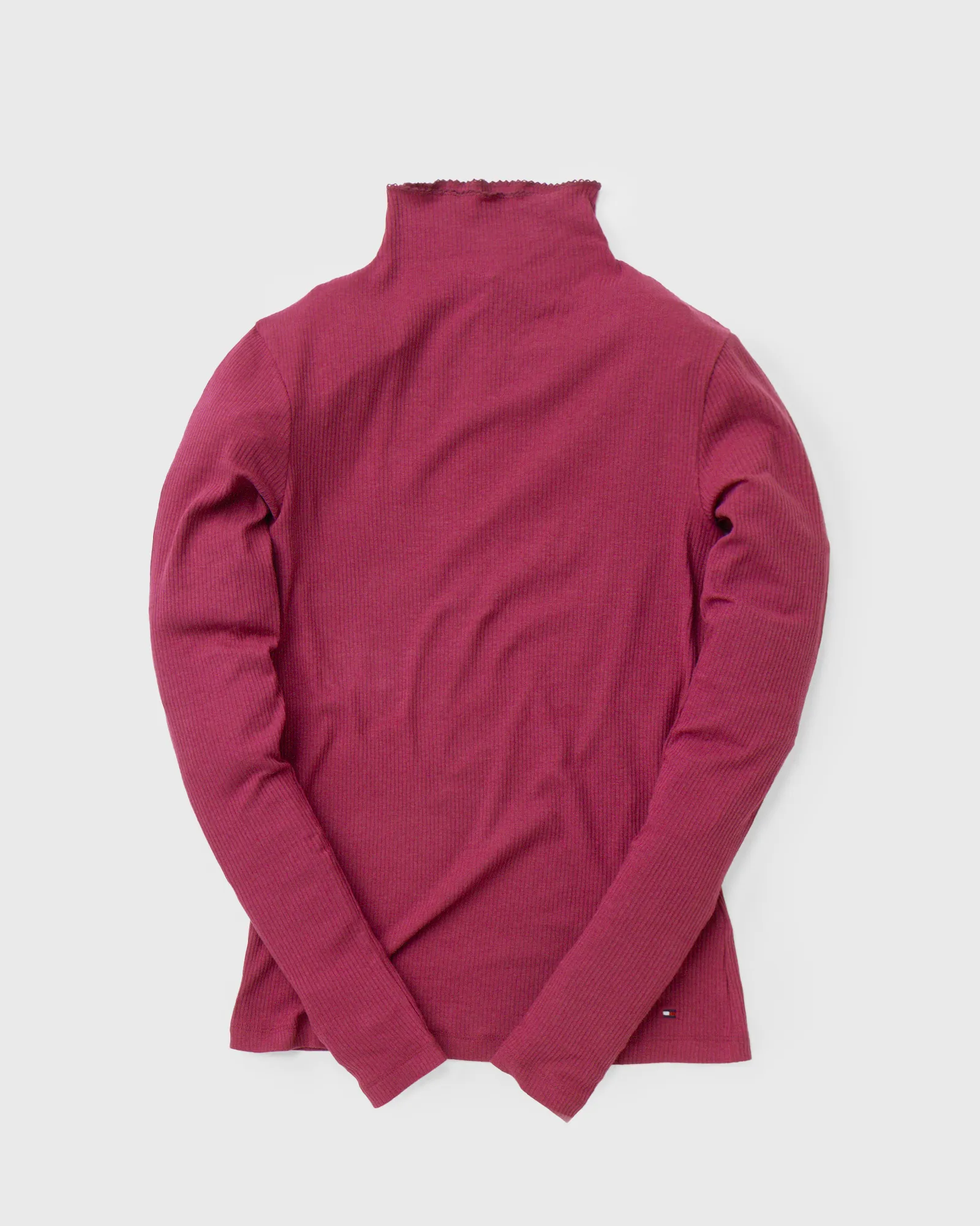 Tommy Hilfiger WMNS SKINNY MODAL RIB HIGH-NK TOP L/S
