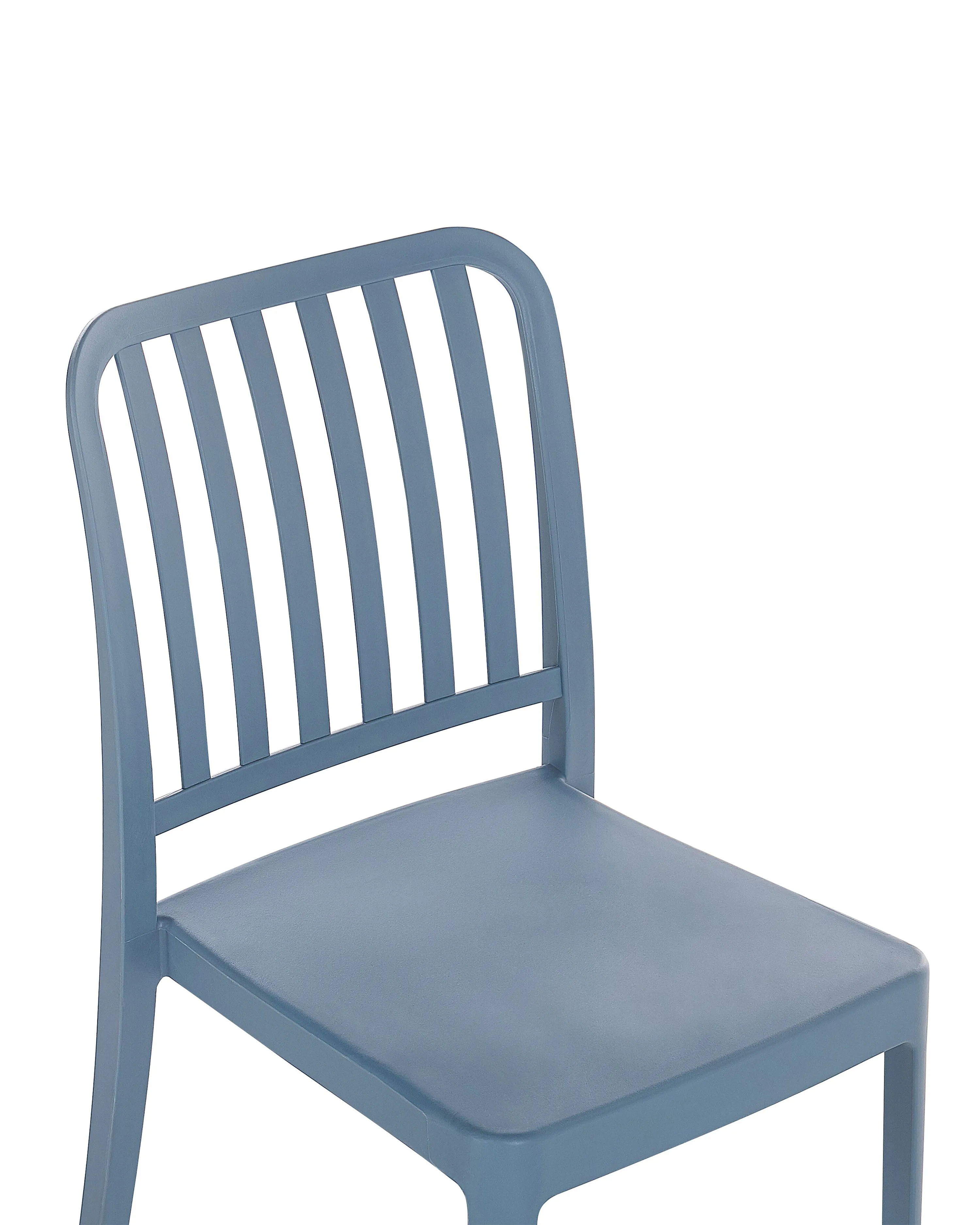 Set van 4 tuinstoelen SERSALE Synthetisch materiaal Blauw