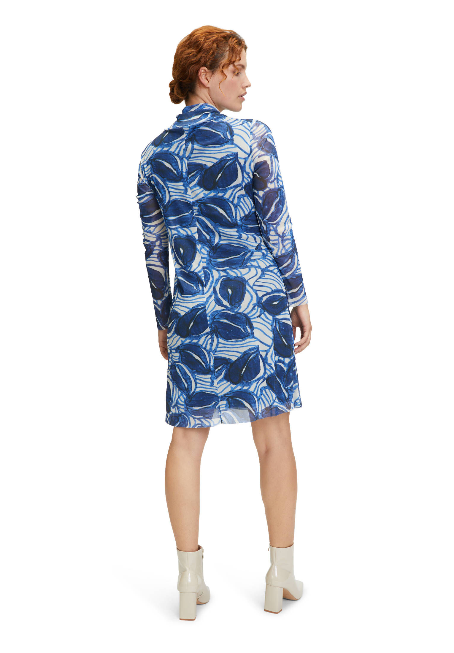 Cartoon| Damen Casual-Kleid mit Stehkragen