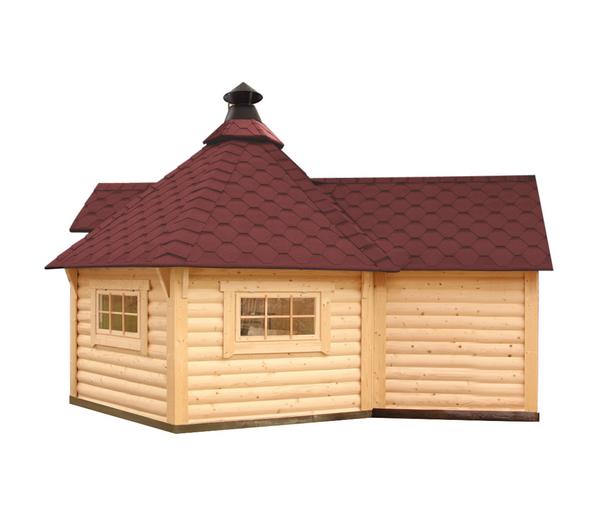 Wolff Finnhaus Gartenhaus Grillkota 9 de luxe