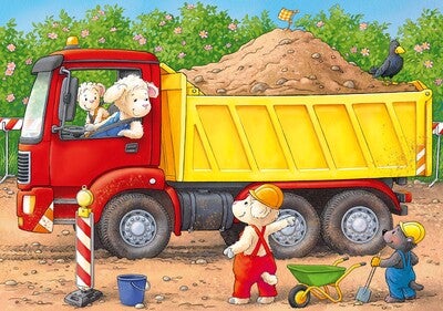 Ravensburger My First Puzzles Puslespill Dyr På Byggeplasser 4-in-1