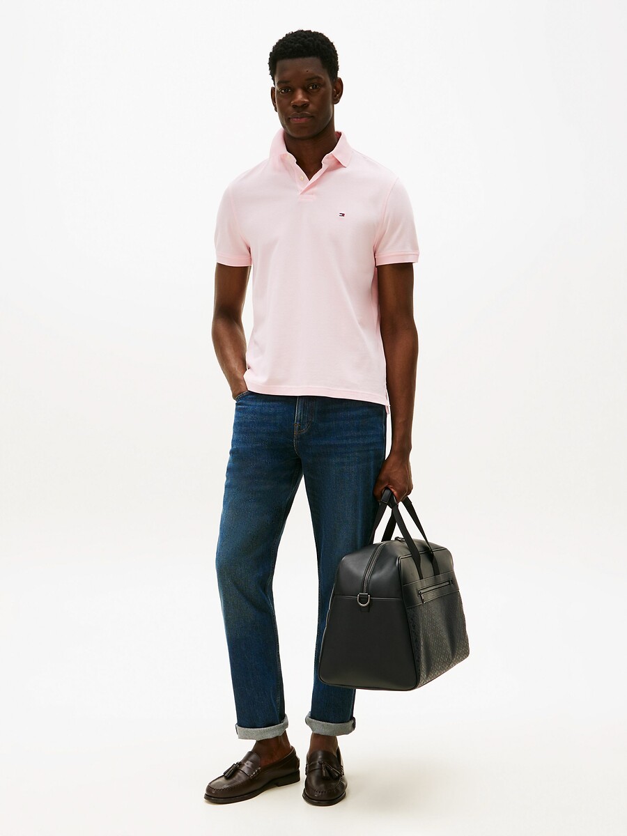 TOMMY HILFIGER<br>Polo reta e elástica, 2 botões