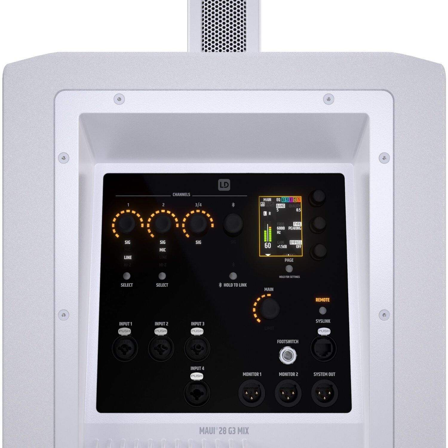 LD Systems MAUI 28 G3 MIX W cardioïde zuilsysteem 2060 Watt