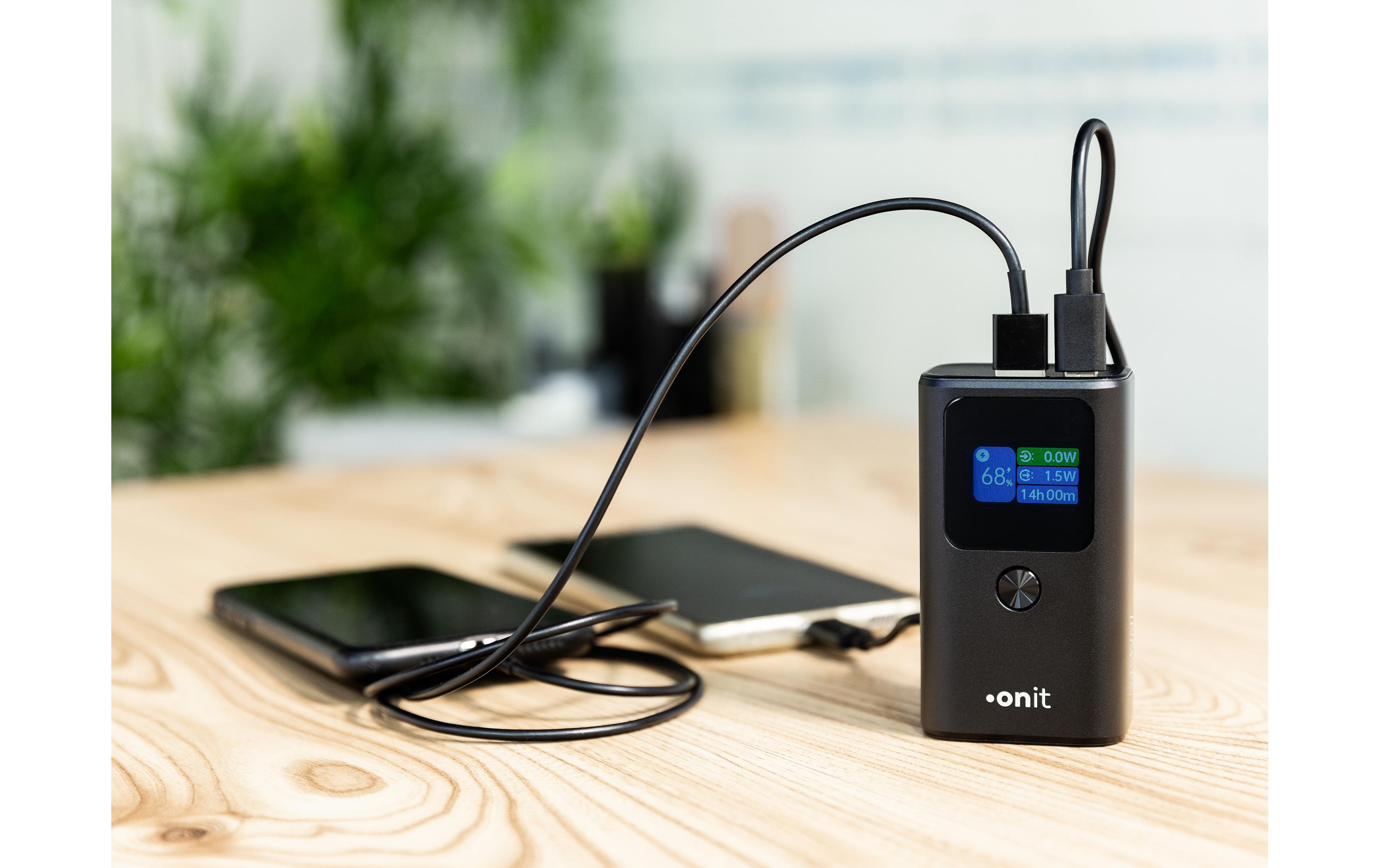 Powerbank Pro Block Mini 10000 mAh PDLeistungsstarke Powerbank in kompaktem Design mit drei Ladeanschlüssen