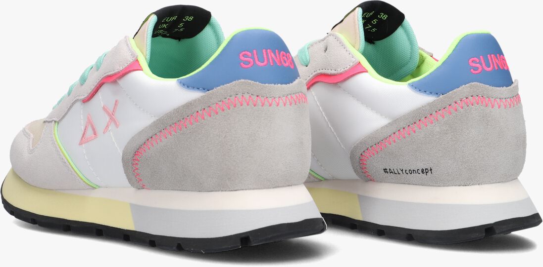 SUN68 witte sun68 lage sneakers ally color explosion