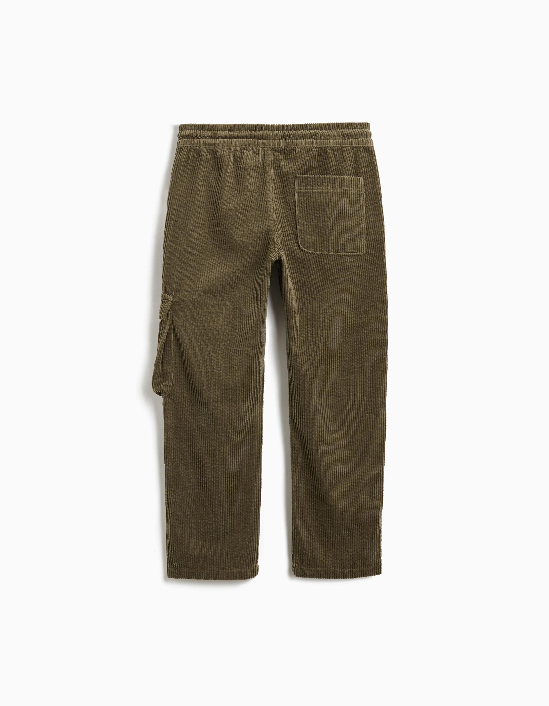 Calças Cargo de Bombazine, Menino, Verde Escuro