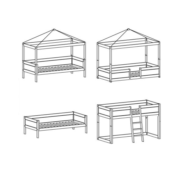 LIFETIME Kidsrooms 4 in 1 Bedcombinatie