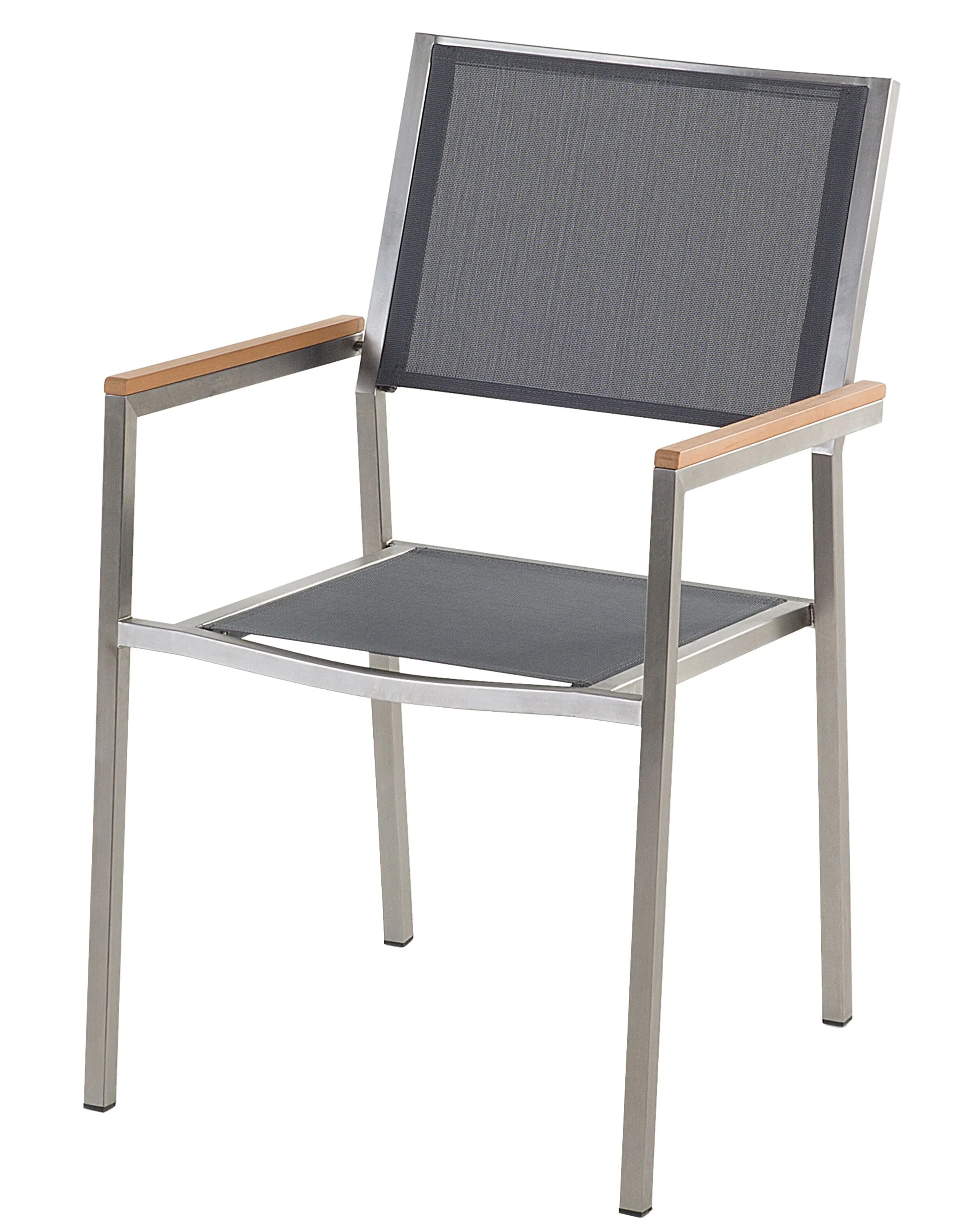 Set van 6 tuinstoelen GROSSETO Roestvrij staal Grijs