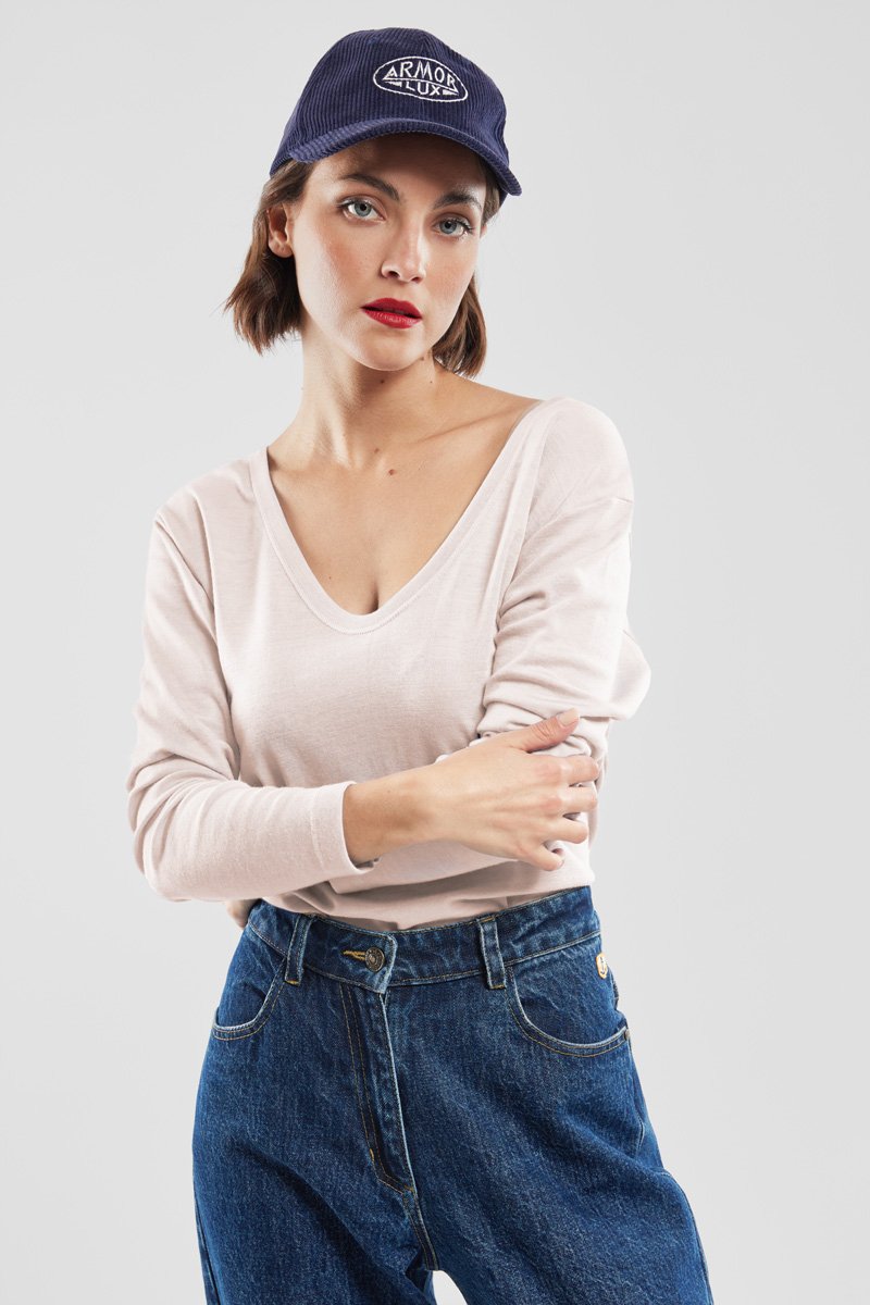 T-shirt manches longues - laine et lyocel