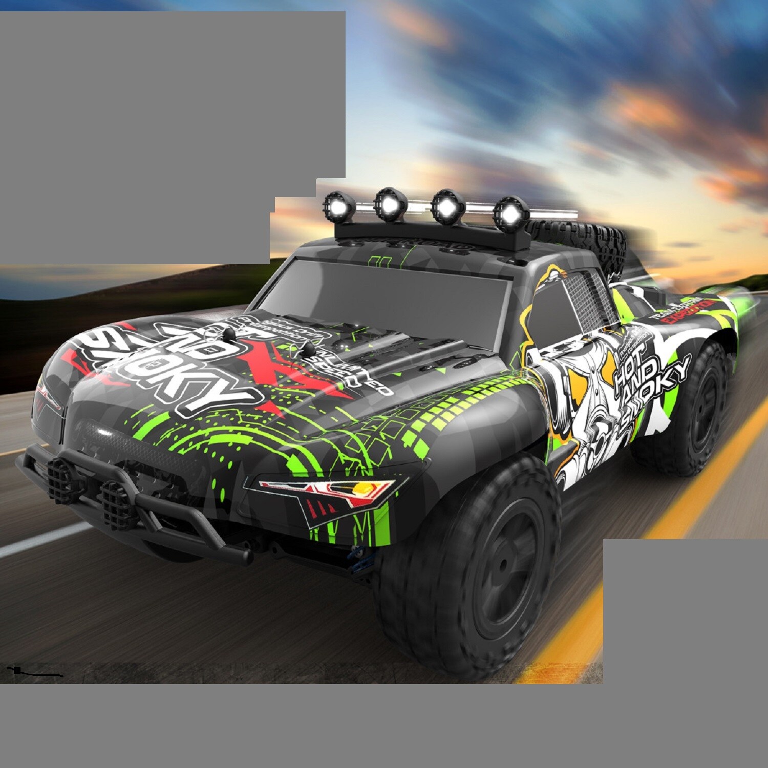 ES-Toys RC Elektro Buggy Maßstab 1:18 HS301-1E Fernsteuerung Stoßdämpfer 25A ESC schwarz
