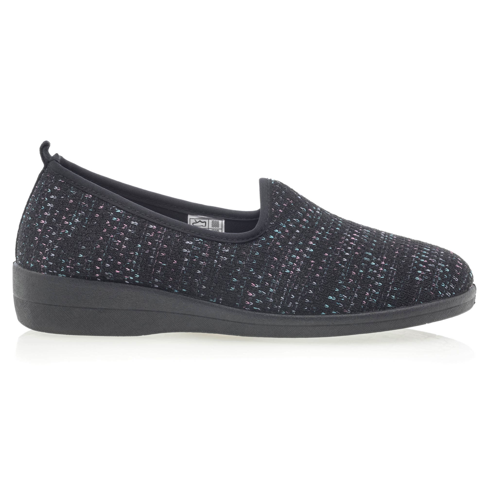 Pantoufles pieds sensibles Femme noir