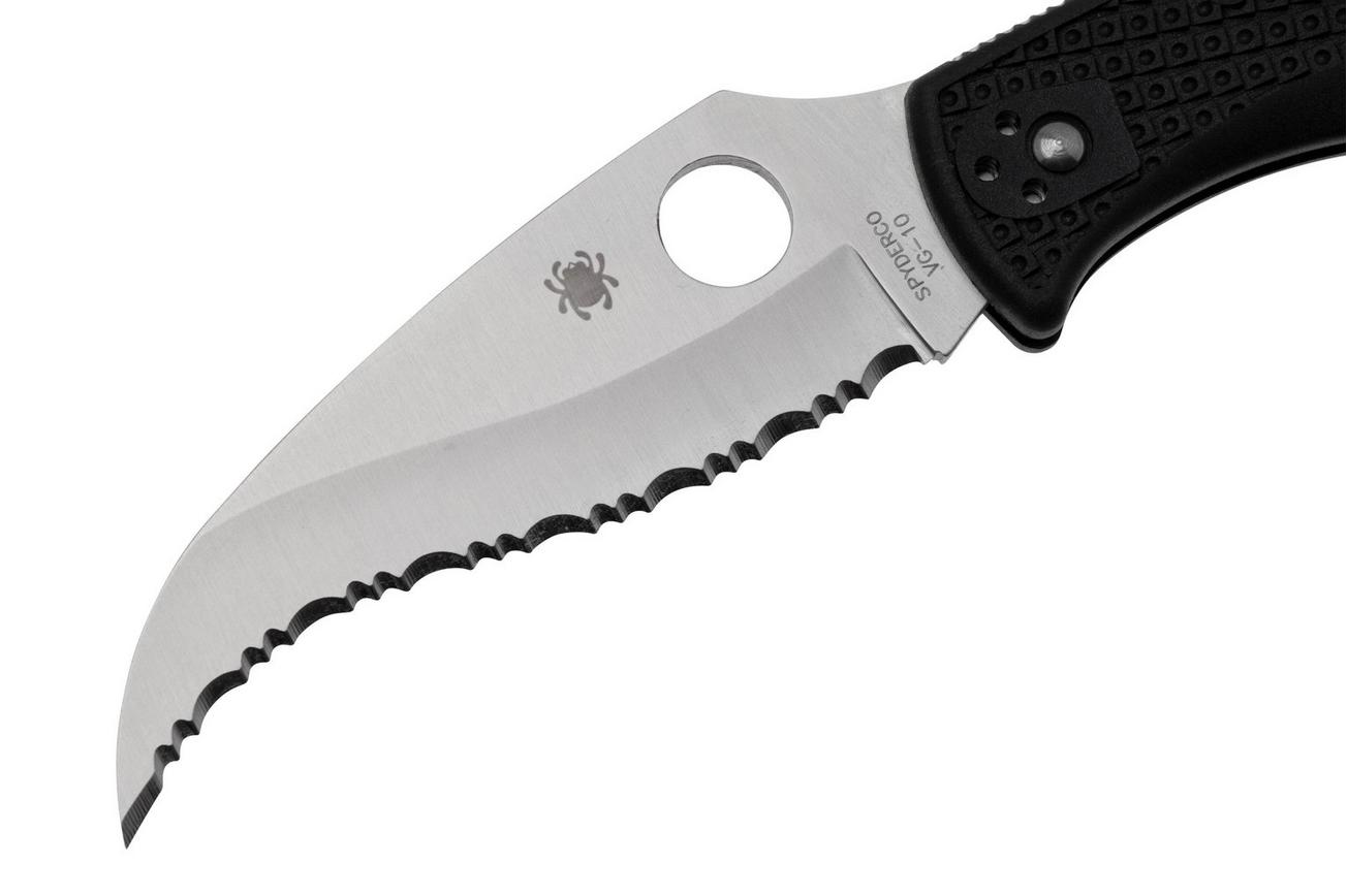 Spyderco Matriarch 2 C12SBK2 Black FRN, serrated zakmes