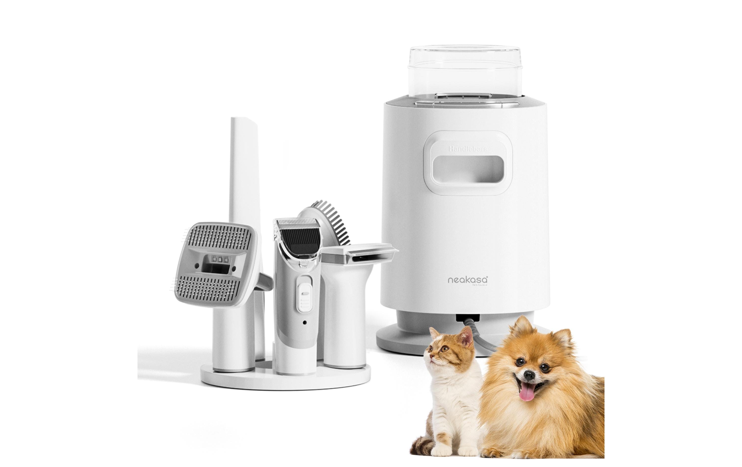 P0 Pro Hundeschermaschine, 5in1 mit StaubsaugerSchermaschine, Tiersauger für Hunde und Katzen