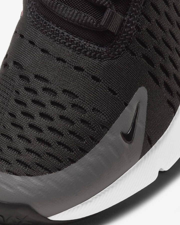 Nike Air Max 270 Junior Black Smoke Grey Sunset Pulse Metallic Silver Kind