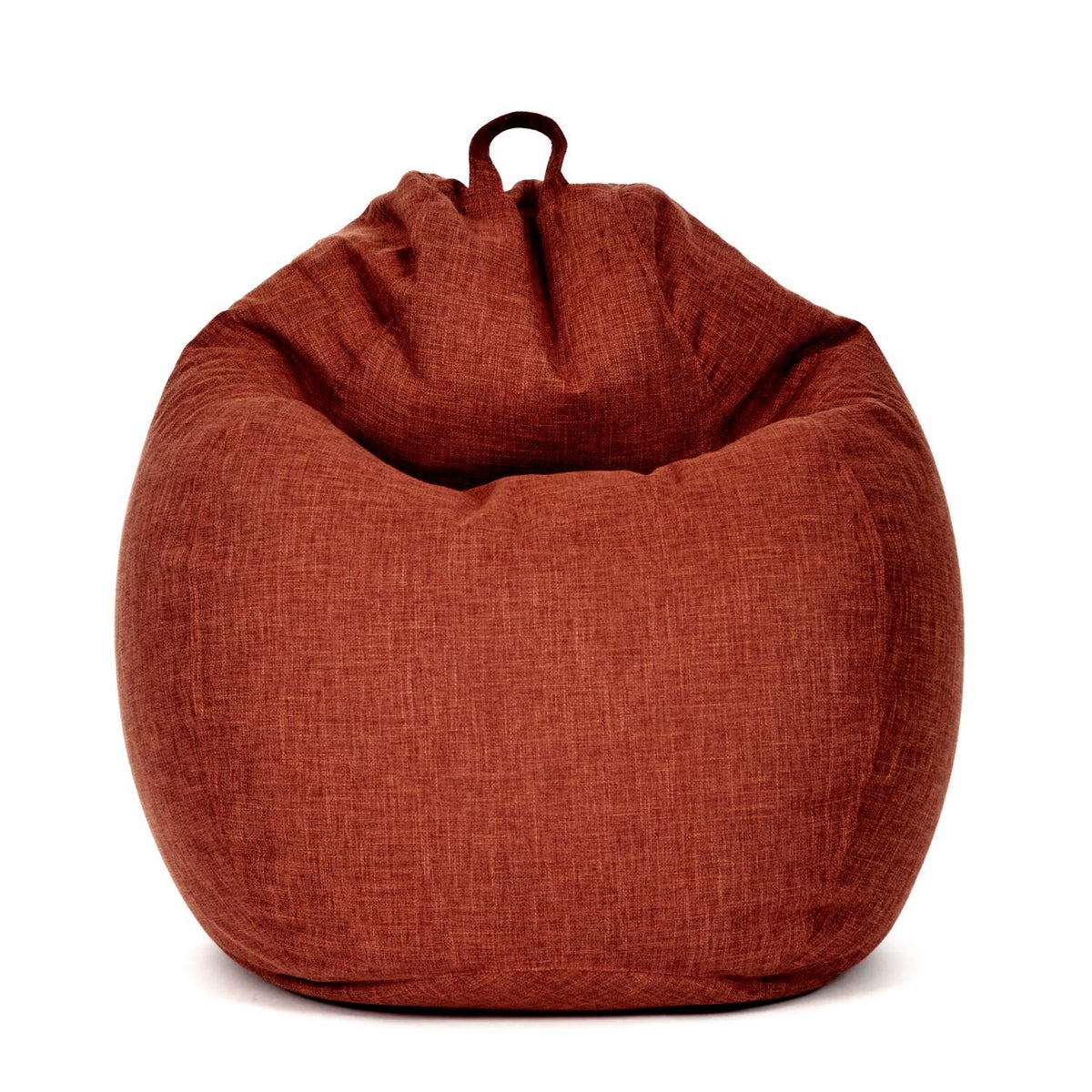 Green Bean Indoor zitzak met 200 liter EPS-korrelvulling, knuffelzacht, wasbaar - Stoffen vloerkussen, ligstoel, zitkussen, loungestoel voor binnen - Kersenrood