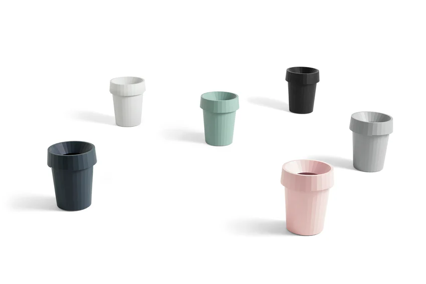HAY  Shade Bin skraldespand, dusty green - 36,5x30x30 cm.