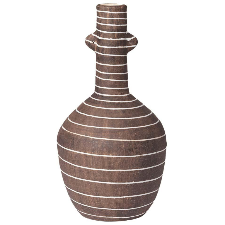 Ferm Living Brura vaas Coffee/White