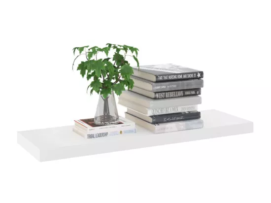 Étagères flottantes 4 pcs Chêne et blanc 80x23,5x3,8 MDF