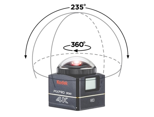 KODAK - Caméra 360 Pixpro - Caméra Numérique - SP360 4K avec Combo B - Pack Exp...