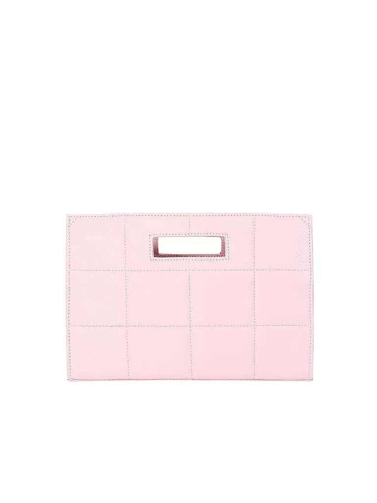 JULIA SKERGETH Ledertasche - Henkeltasche QUILTED BAG SMALL rosa