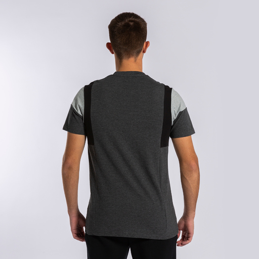 Camiseta Joma Confort III de manga curta cinza mesclado