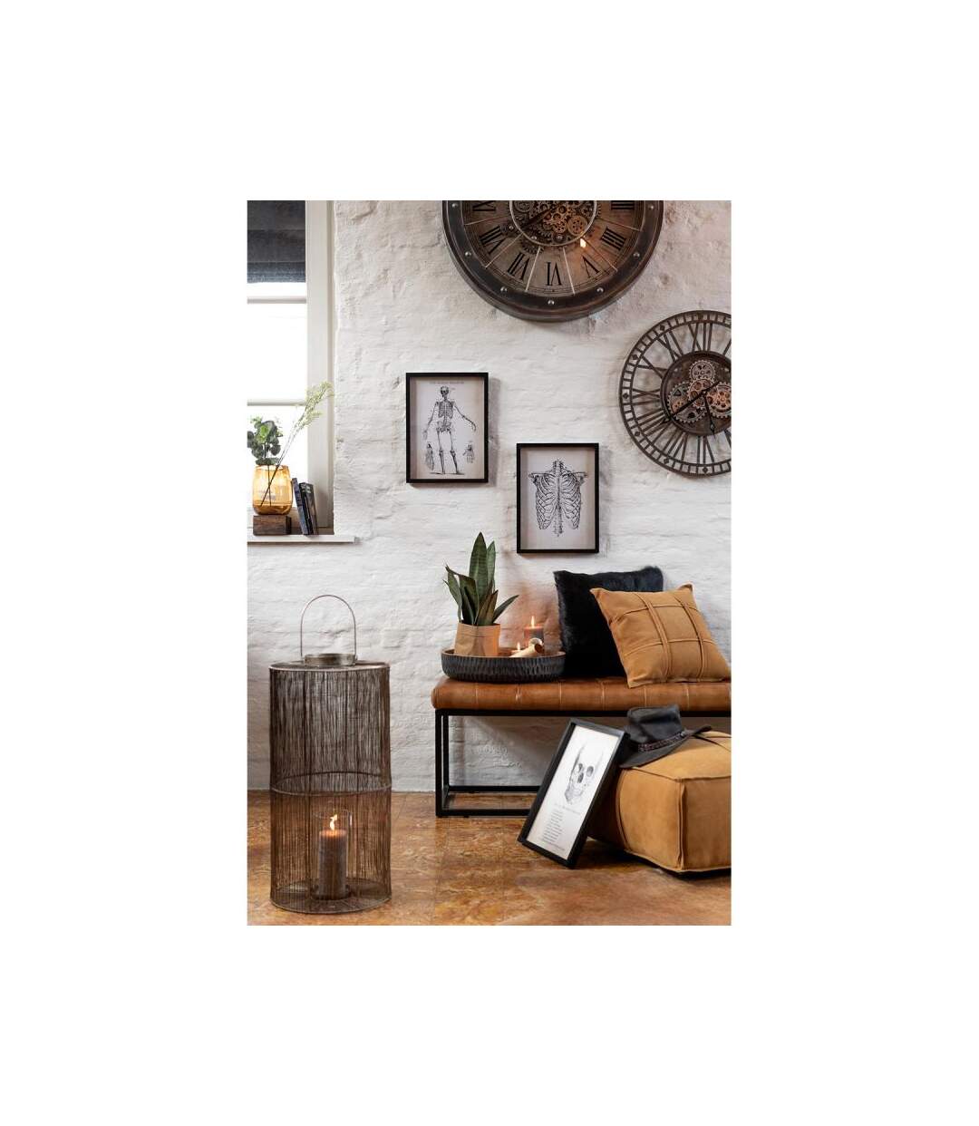 Paris Prix - Lanterne Vintage En Métal freyo 76cm Bronze