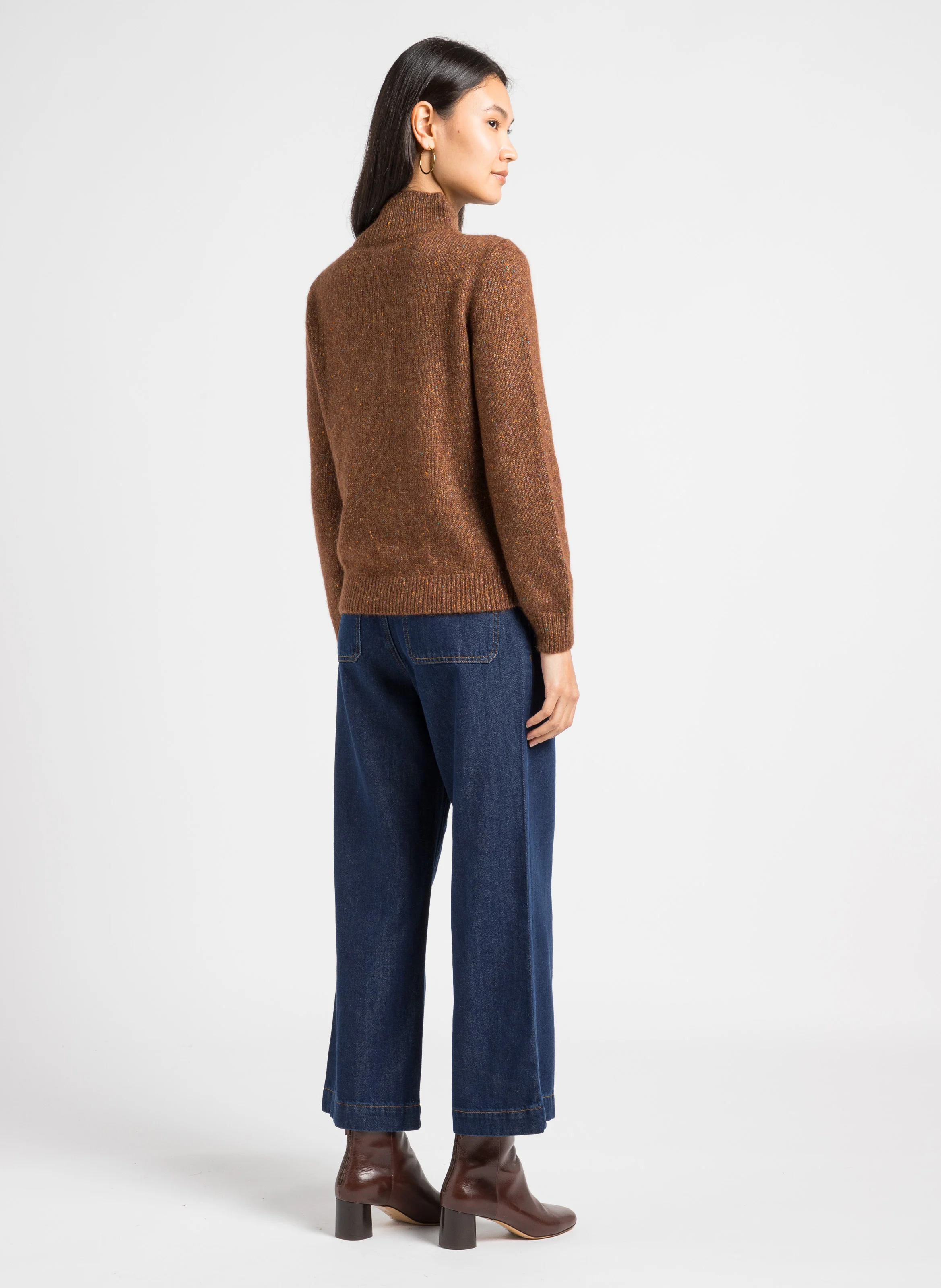 ATLANTA - Jean taille haute flare | Bleu