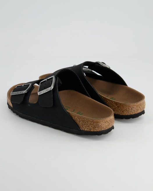 Birkenstock Arizona Vegan Pantoletten in Schwarz