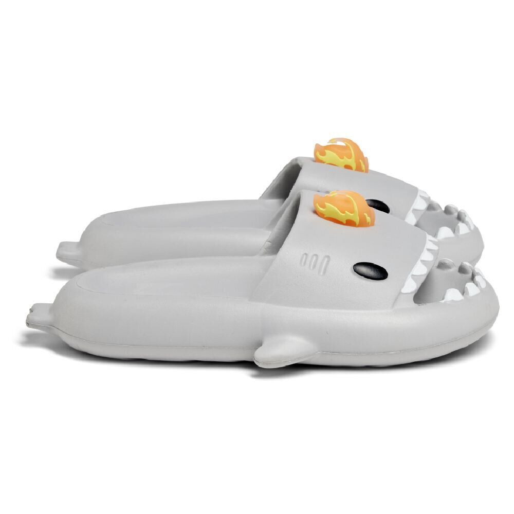 Chaussons requin flamme caoutchouc gris 44/45