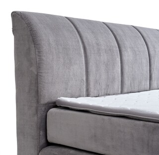 Boxspringbett Scarlett Grau Liegefläche 180x200 cm