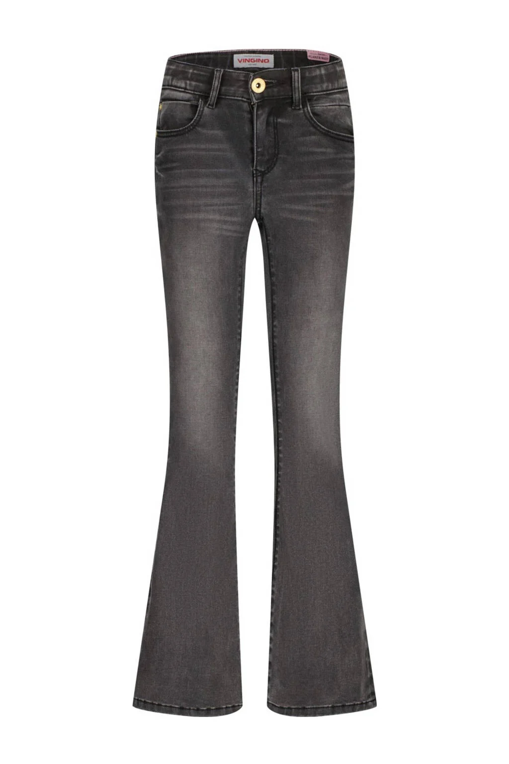 Vingino flared jeans Abbey dark grey vintage