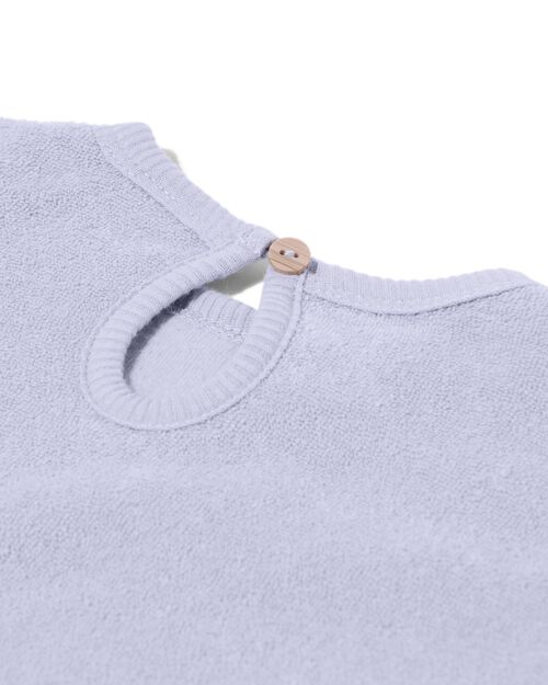 pull en tissu éponge pour bébé  lilas