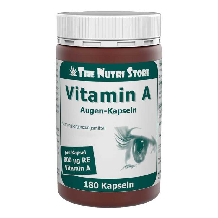 Vitamin A 800 µg Augen Kapseln, 180 St
