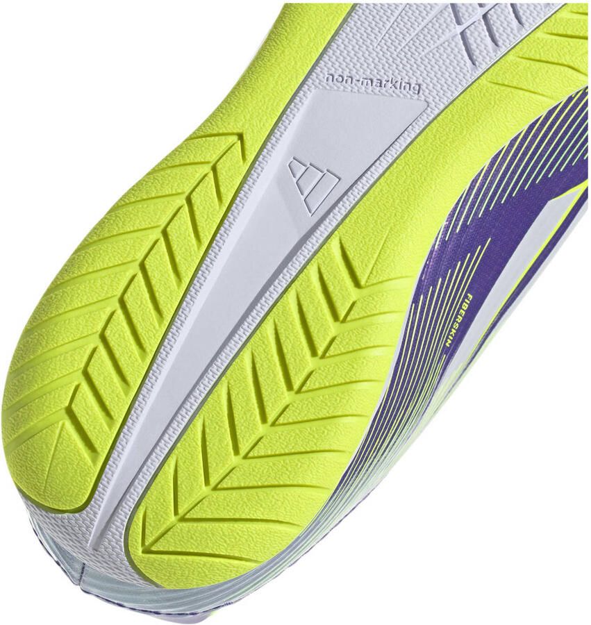 Adidas Performance F50 Club IN senior voetbalschoenen paars wit geel