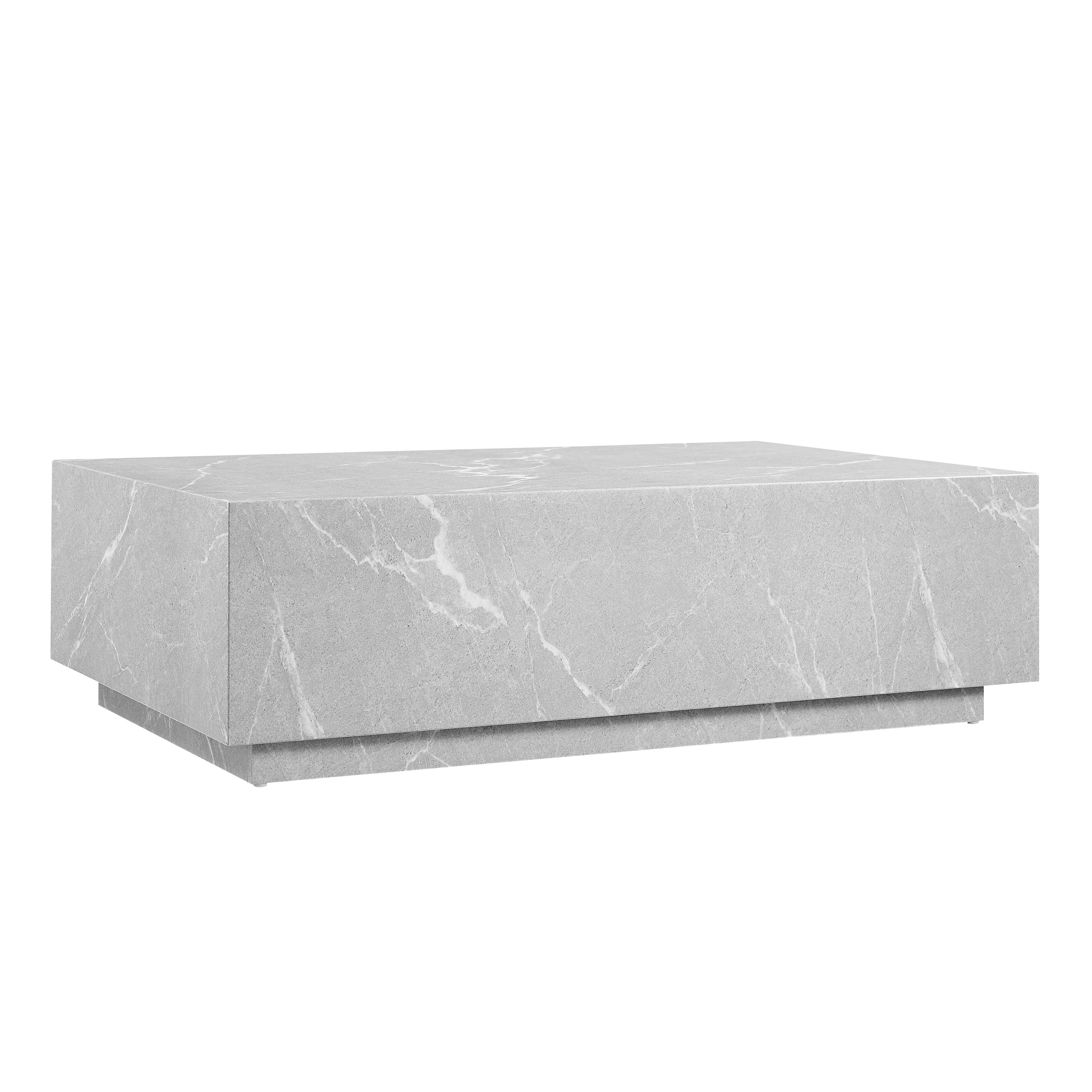 Couchtisch grau 120x75 cm Marmor Optik Sofatisch Beistelltisch Wohnzimmer Tisch