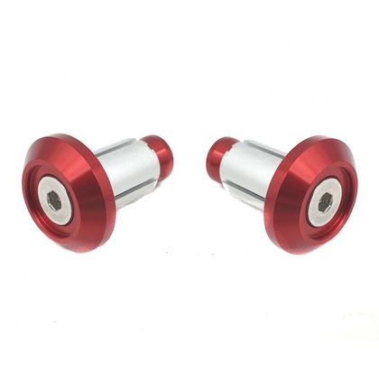 Embouts de guidon Brazoline PLATS ANODISEE Universel - Rouge