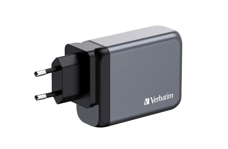 (100W) 3x USB C / 1x USB A GaN Ladegerät Netzteil PD 3.0 QC 3.0   Adapter Stecker EU / UK / US (32202) - Grau