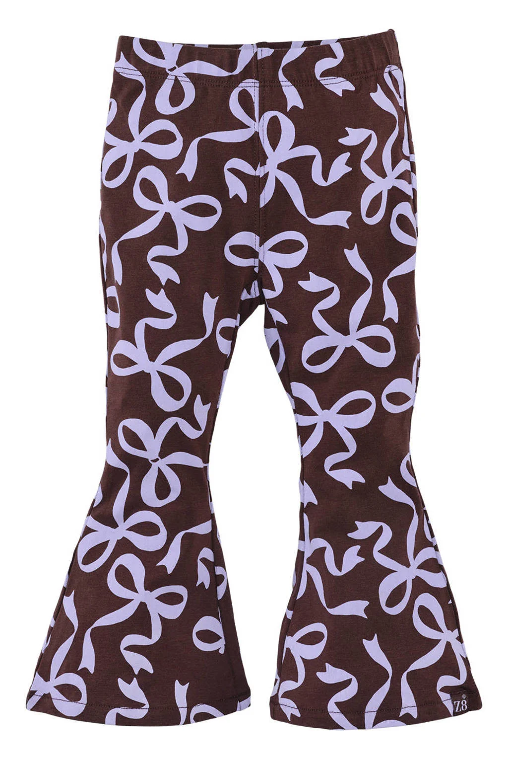 Z8 mini flared broek Sevim bruin/paars