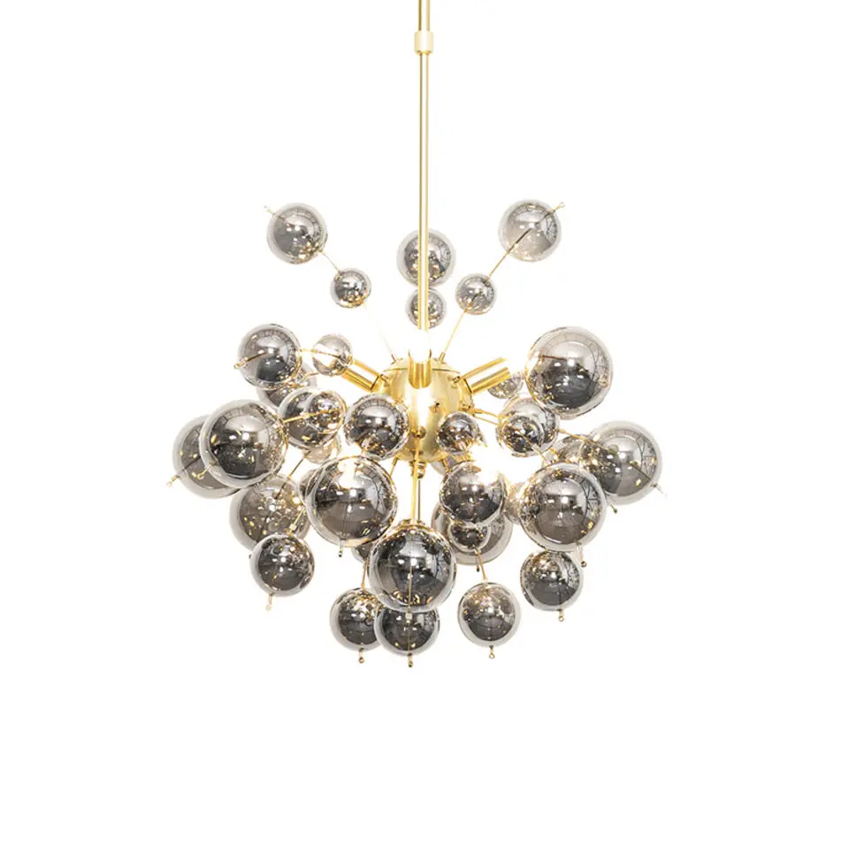 Qazqa hanglampen explode goudkleurig g9