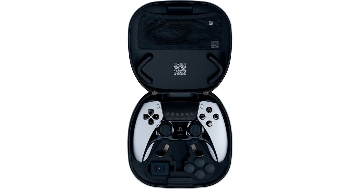 SonyDualSense Edge Wireless-Controller V2  (Wit/zwart, voor Playstation 5)