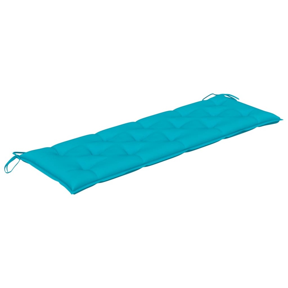 Coussin de banc de jardin turquoise 150x50x7 cm tissu oxford