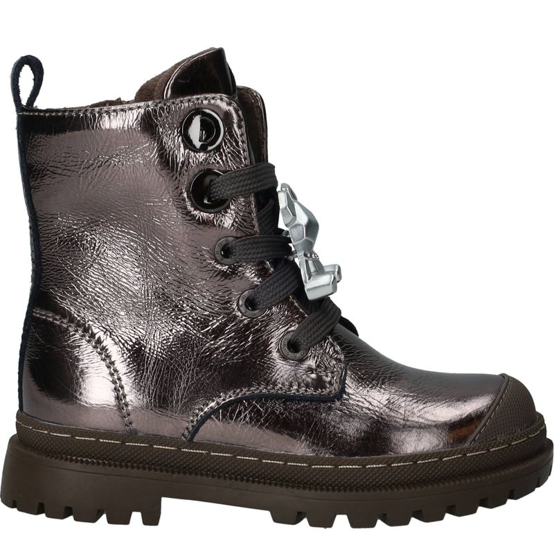Shoesme Veterboots Zilver Meisjes