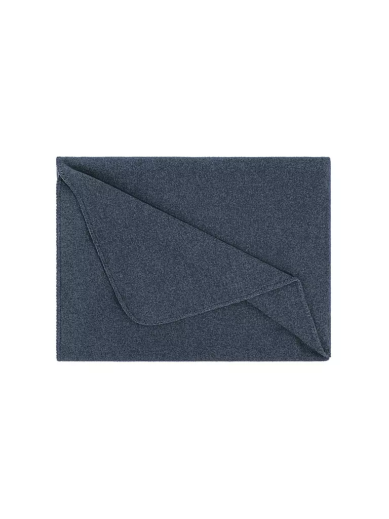 STEINER 1888 Wolldecke - Plaid Sophia 145x190cm Atlantik dunkelblau
