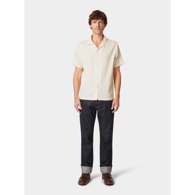 Herrenhemd Halbarm, Offwhite