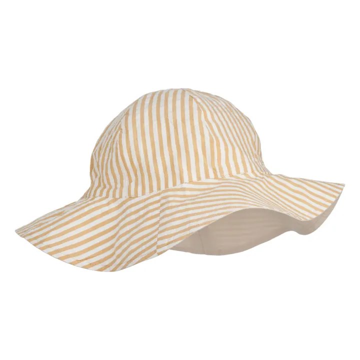 Liewood Chapeau Reversible Coton Bio Amelia | Jaune moutarde