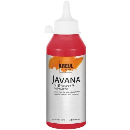 KREUL Javana Stoffmalfarbe für helle Stoffe Karminrot 250 ml