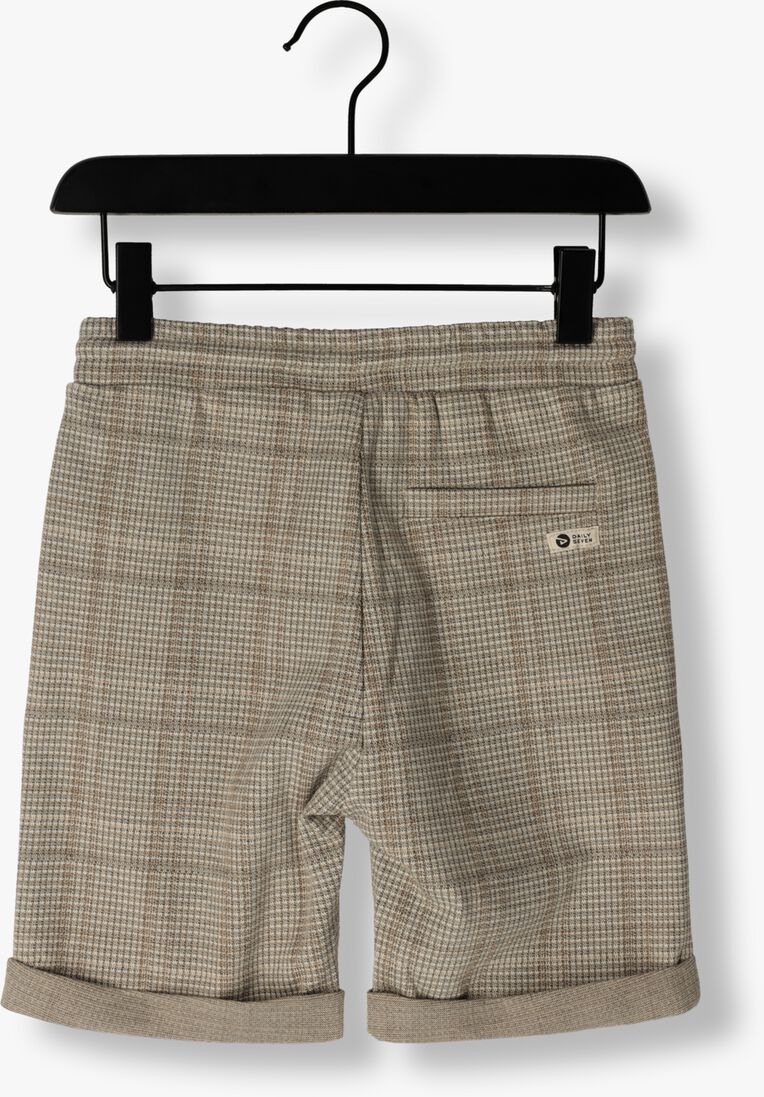 DAILY7 camel daily7 korte broek check short