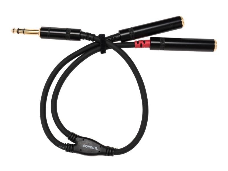 Cordial Audio-Kabel 6.3 mm Klinke - 6.3 mm Klinke 0.3 m Y-Kabel