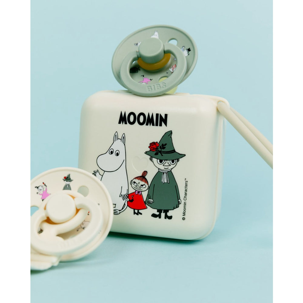Køb Bibs X Moomin Ivory/sage Colour Sut & Loop Clip Gavesæt Latex