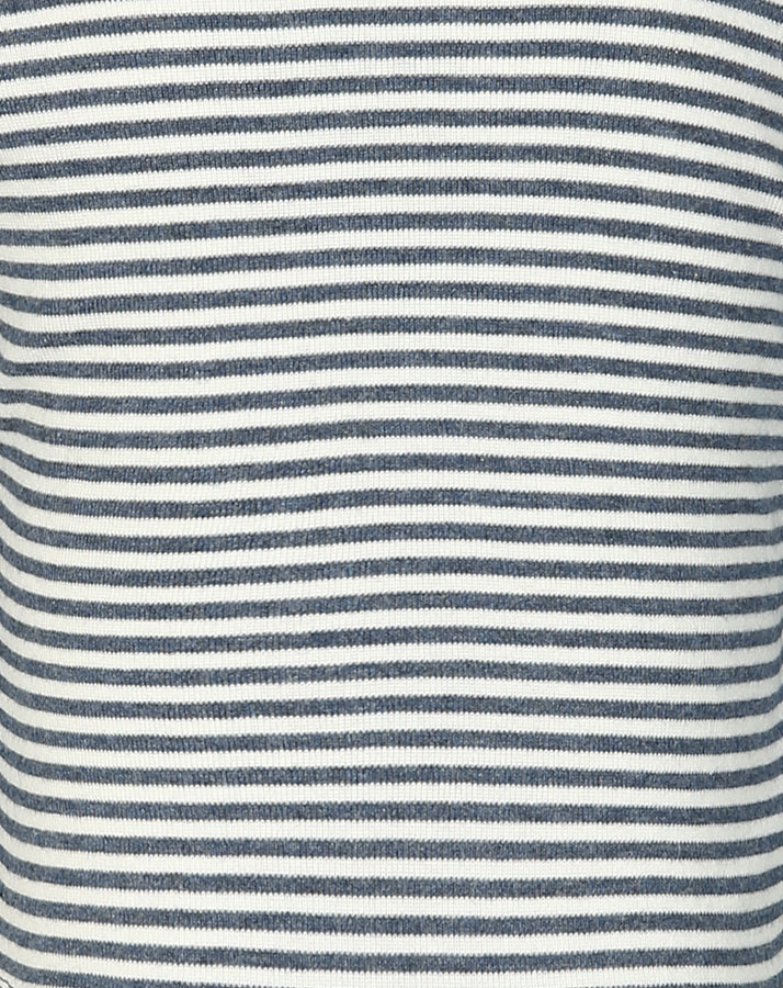 Langarm-Shirt KIRAZ gestreift in indigo melange